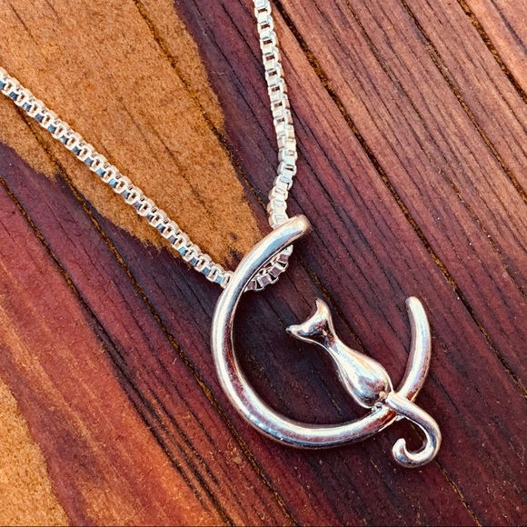 Moon Cat ♡ Necklace - Picture 6 of 8